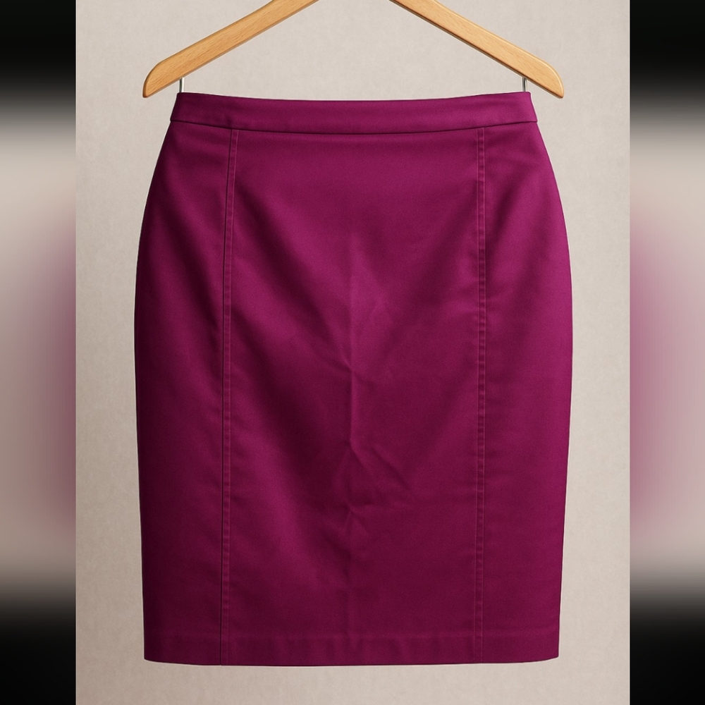 Jacob Deep Pink-Burgundy Pencil Skirt